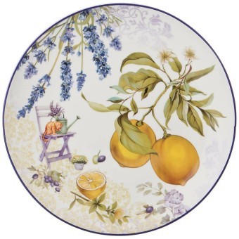 Тарела обеденная lefard "прованс лимоны" 25,5 см Lefard (104-575-1)