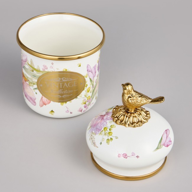 Банка для сыпучих продуктов agness, серия irises 9х9см, 500мл Agness (950-580) Банка для сыпучих продуктов agness, серия irises 9х9см, 500мл Agness (950-580)