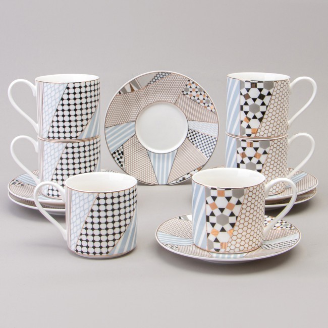 Чайный набор lefard "top style"на 6 пер. 12 пр. 250 мл Lefard (165-596)