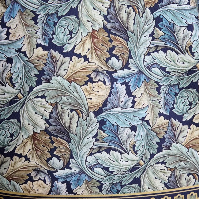 Скатерть круглая "листья морриса"190 см ,100% хлопок ,синий, твил, пропитка Lefard (850-752-22)