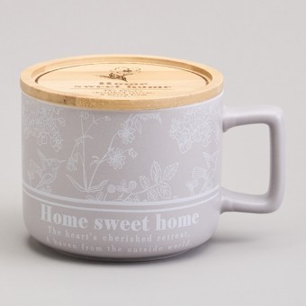 Кружка lefard 400мл с бамбуковой крышкой "loving family" 9.6*8cm Lefard (756-478)