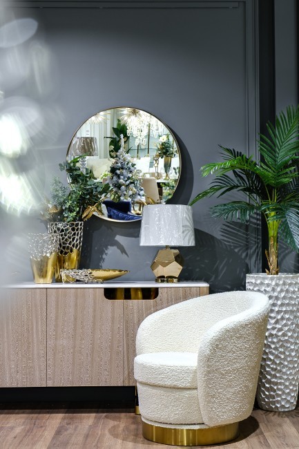 Кашпо 36*36*86см цвет жемчужно-белый (00002604)