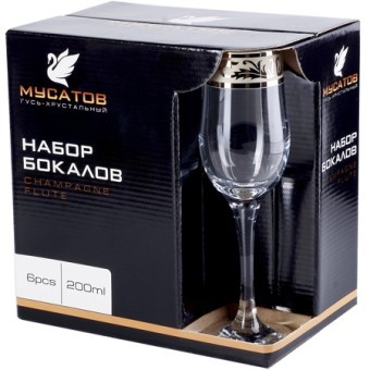 Набор 6-ти бокалов д/шампанского (MS160-01)