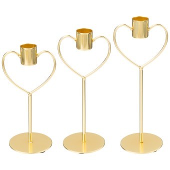 Набор подсвечников из 3-х шт. 8,3х6,8х16,5/19,5/22,5 см Bronco (120-201) Набор подсвечников из 3-х шт. 8,3х6,8х16,5/19,5/22,5 см Bronco (120-201)