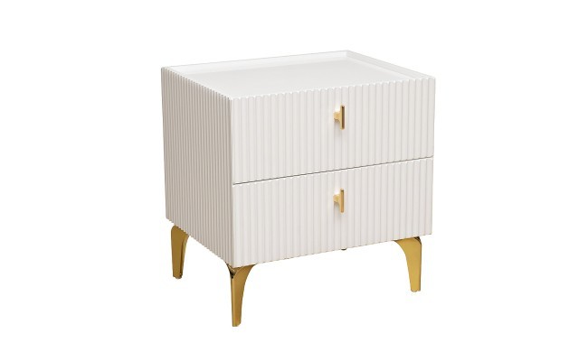 Тумбочка прикроватная Doria белая 50*40*55см (TT-00011937) Тумбочка прикроватная Doria белая 50*40*55см (TT-00011937)