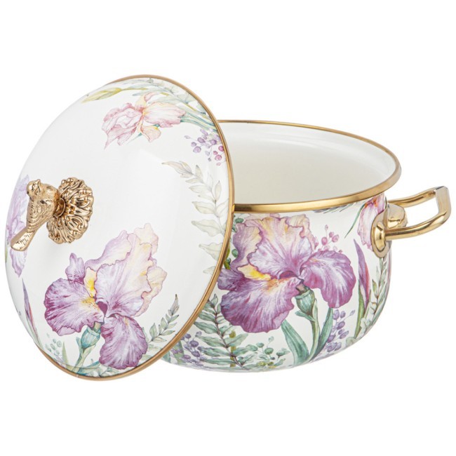 Кастрюля эмалированная agness с крышкой, серия irises 2,8л, диа.18см подходит для индук.пл Agness (950-572) Кастрюля эмалированная agness с крышкой, серия irises 2,8л, диа.18см подходит для индук.пл Agness (950-572)