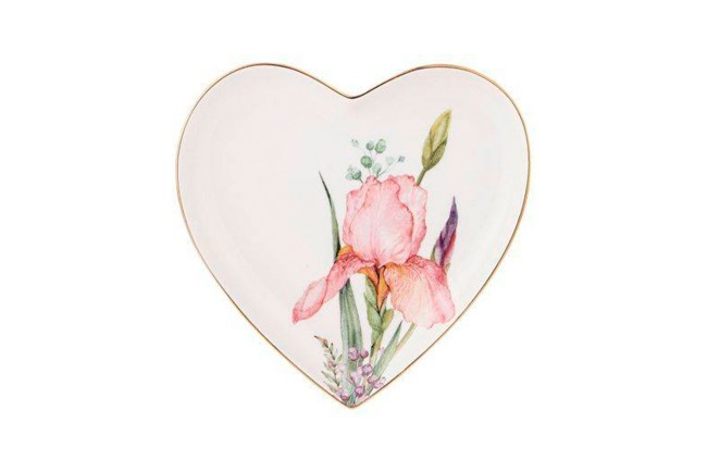 Тарелка lefard "irises" сердце 15*2 см Lefard (590-361)