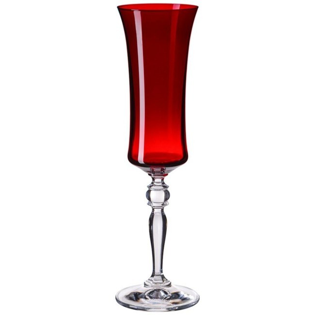 Набор бокалов для шампанского из 2 штук "extravagance" 190мл h=25 cm Bohemia Crystal (674-884)