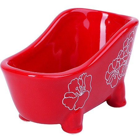 Подставка д/губки 150мл Красный УзорLR (30688) Подставка д/губки 150мл Красный УзорLR (30688)