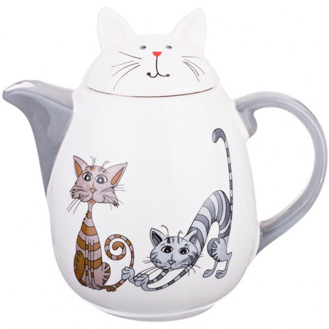 Заварочный чайник "озорные коты" 1000 мл 19,5*12,5*17,6 см Lefard (188-156)