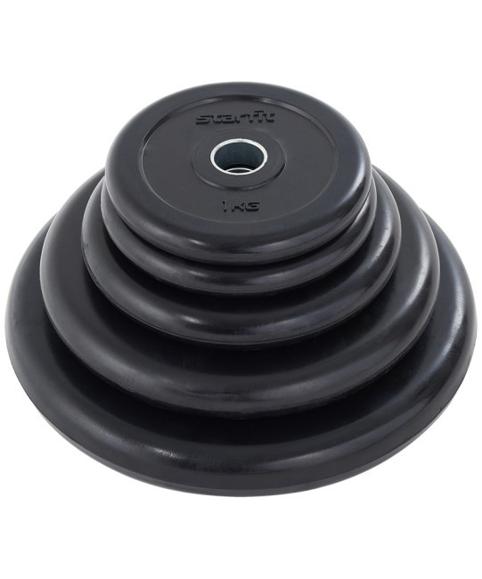 Диск обрезиненный STARFIT BB-202 d=26 мм, стальная втулка, черный, 5 кг (998365) Диск обрезиненный STARFIT BB-202 d=26 мм, стальная втулка, черный, 5 кг (998365)