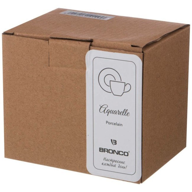 Кружка "aquarelle" 400 мл голубой Bronco (410-107)