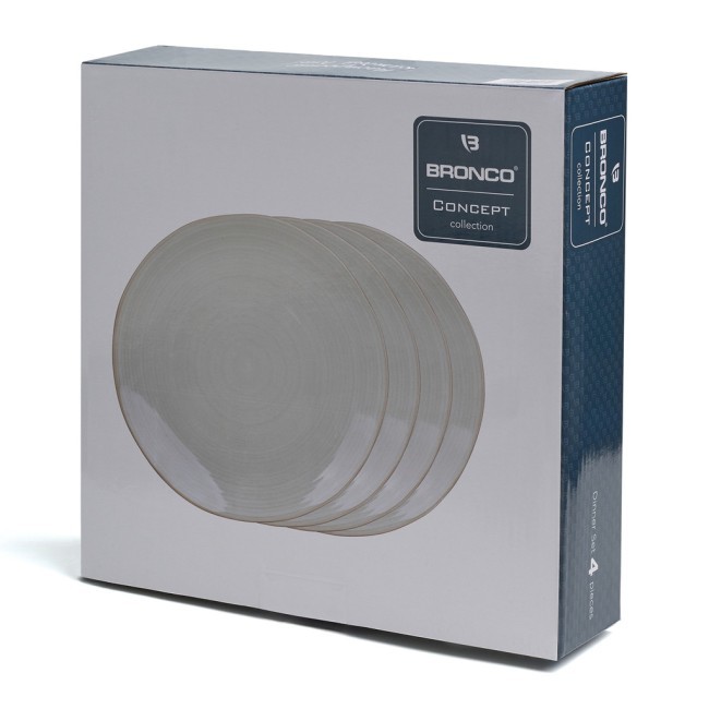 Набор тарелок обеденных bronco "concept" 4 шт. 27,5 см бежевый Bronco (576-1016) Набор тарелок обеденных bronco "concept" 4 шт. 27,5 см бежевый Bronco (576-1016)