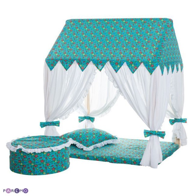 Текстильный домик-палатка с пуфиком "Дворец Жасмин" (PCR116-08) Текстильный домик-палатка с пуфиком "Дворец Жасмин" (PCR116-08)