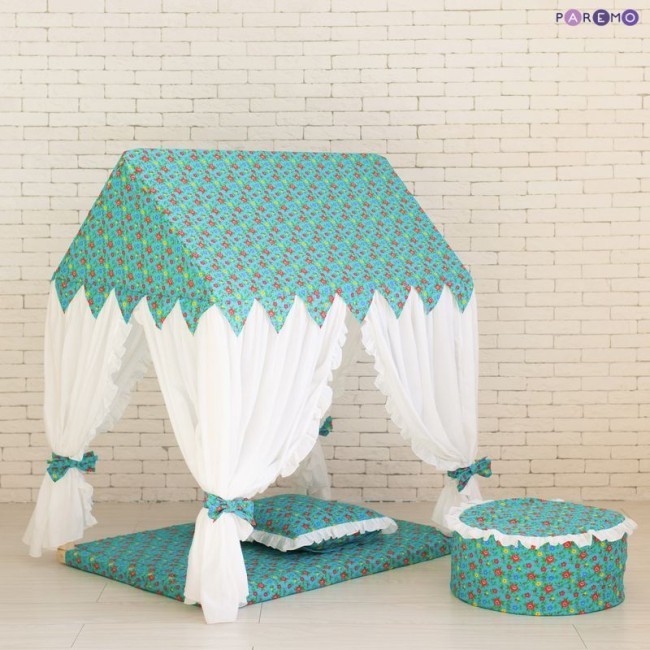 Текстильный домик-палатка с пуфиком "Дворец Жасмин" (PCR116-08) Текстильный домик-палатка с пуфиком "Дворец Жасмин" (PCR116-08)