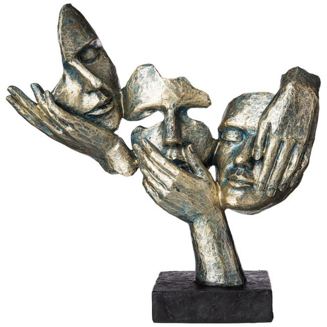 Статуэтка "не вижу, не слышу, не скажу" 30.5*9*34 см. серия "фьюжн" Lefard (154-590) Статуэтка "не вижу, не слышу, не скажу" 30.5*9*34 см. серия "фьюжн" Lefard (154-590)