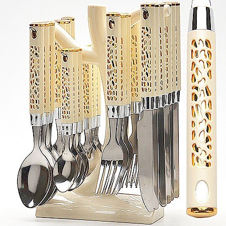 Набор 25пр ложки/вилки на подставке МВ (22018) Набор 25пр ложки/вилки на подставке МВ (22018)