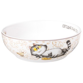 Салатник lefard "счастье есть" 15,5*5 см 600 мл Lefard (85-2095)