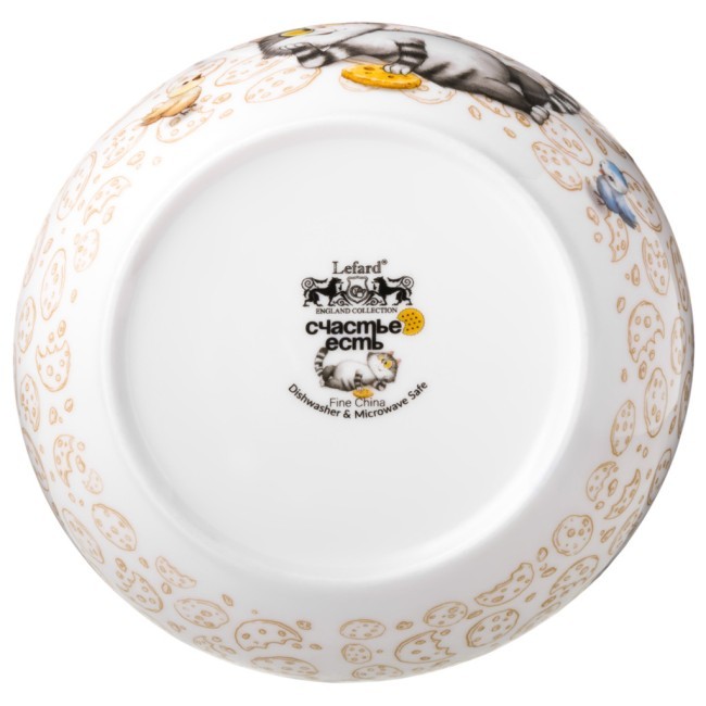 Салатник lefard "счастье есть" 15,5*5 см 600 мл Lefard (85-2095)