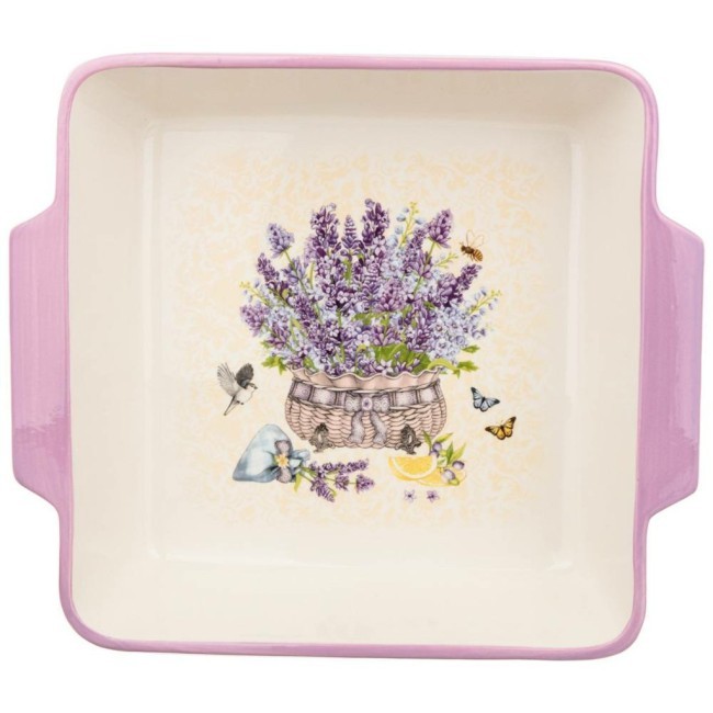 Блюдо для запекания agness "лаванда" квадрат 3,1 л 29,5*25*7 см Agness (536-249)