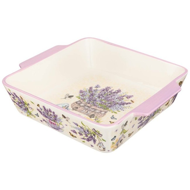 Блюдо для запекания agness "лаванда" квадрат 3,1 л 29,5*25*7 см Agness (536-249)