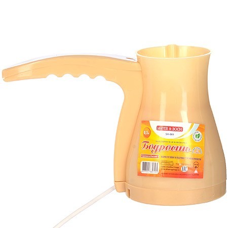 Турка электрическая SH БЕЖЕВАЯ пластик 0,5л (001-Б)