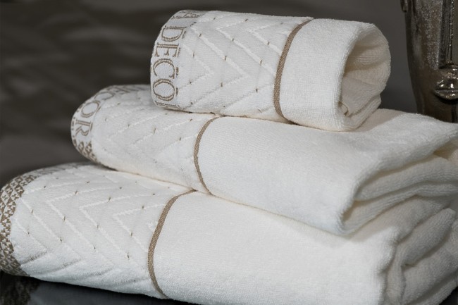 Полотенце Орсетто белое 50*90 (TT-00012100)