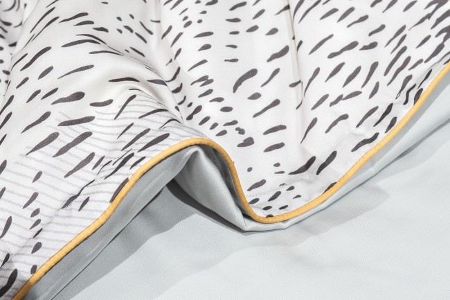 Пододеяльник Нувола принт тенсель серый 220*200 (TT-00011335)