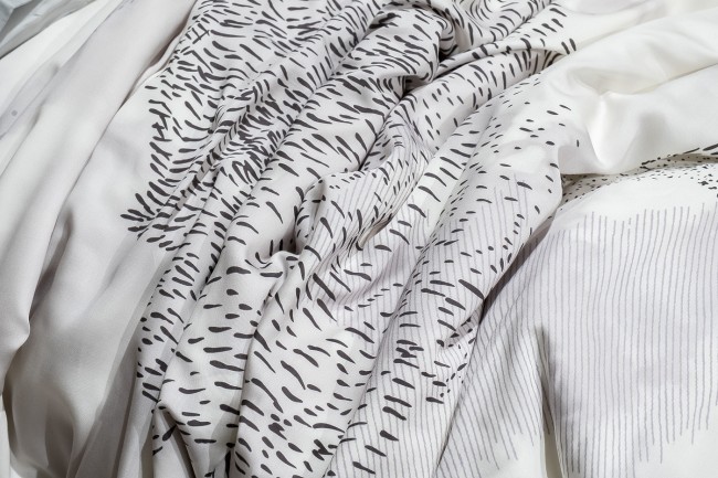 Пододеяльник Нувола принт тенсель серый 220*200 (TT-00011335)