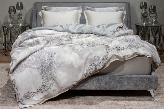 Пододеяльник Нувола принт тенсель серый 220*200 (TT-00011335)