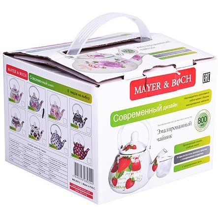 Заварник ЭМАЛЬ с сито 0,8 л Mayer&Boch (28518) Заварник ЭМАЛЬ с сито 0,8 л Mayer&Boch (28518)