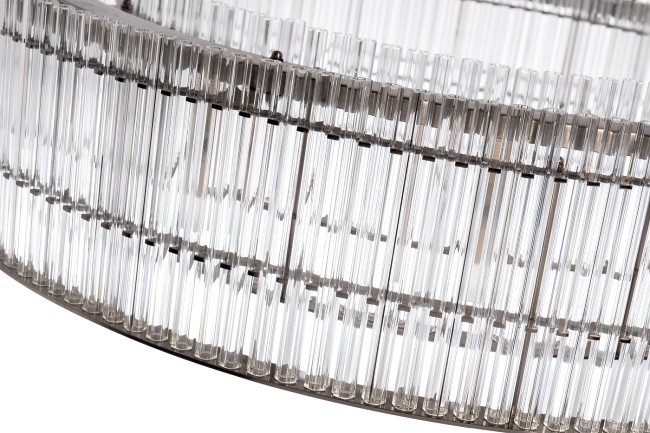 Люстра подвесная никель/стекло прозрач. d85*h150см (TT-00013038)