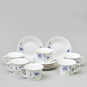 Чайный набор lefard "васильки" на 6 пер. 12 пр. 250 мл Lefard (760-840)