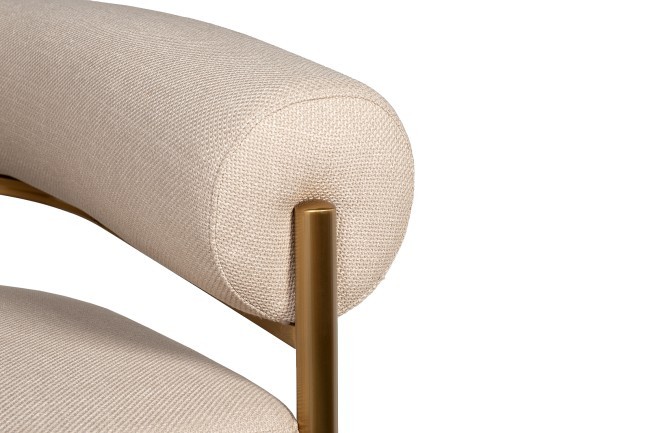 Кресло серое/матовое золото 95,5*82*77см (TT-00013474)