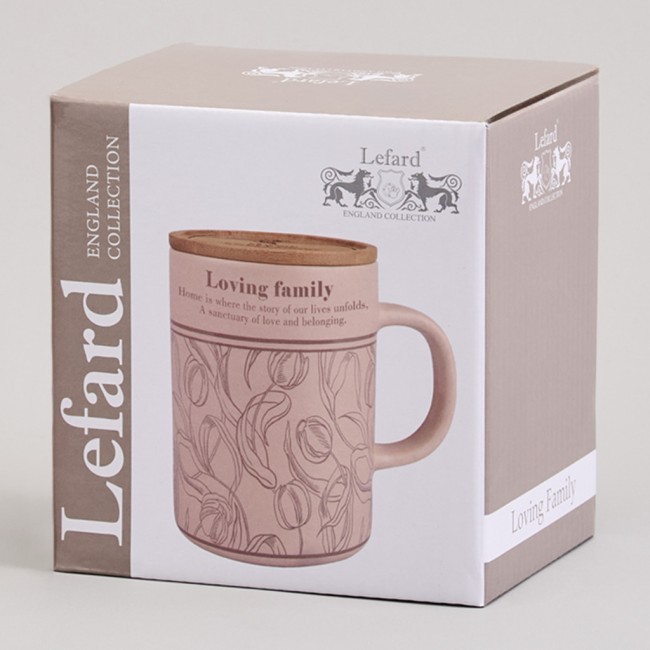 Кружка lefard 400мл с бамбуковой крышкой "sweet home" 8*10.9cm Lefard (756-479) Кружка lefard 400мл с бамбуковой крышкой "sweet home" 8*10.9cm Lefard (756-479)