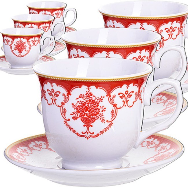 Чайный набор 12пр 220мл фарфор под/упLR (28583) Чайный набор 12пр 220мл фарфор под/упLR (28583)