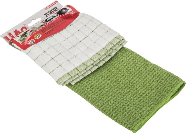 Комплект тряпок для уборки, 2 шт., микрофибра, 30*30 см, 30*40 см. без упак. (мал=30комп./кор=60ком LIAO (705-062) Комплект тряпок для уборки, 2 шт., микрофибра, 30*30 см, 30*40 см. без упак. (мал=30комп./кор=60ком LIAO (705-062)