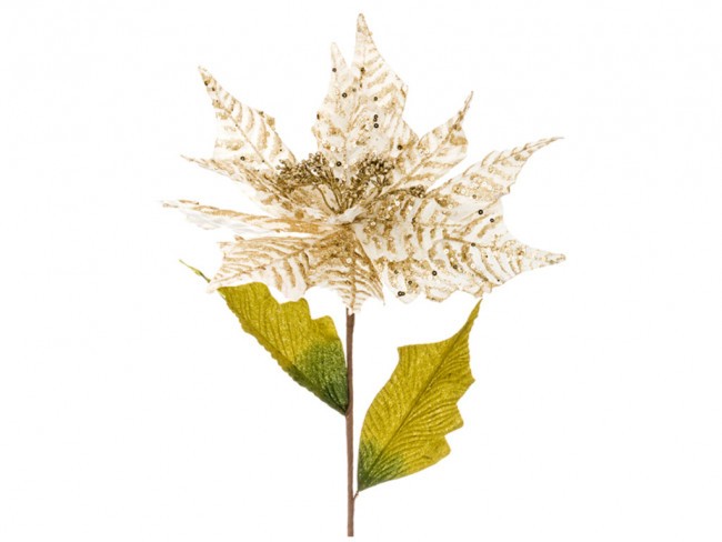 Цветок искусственный "пуансетия" длина=97 cm. (мал=24шт./кор=240шт.) Lefard (241-1825)