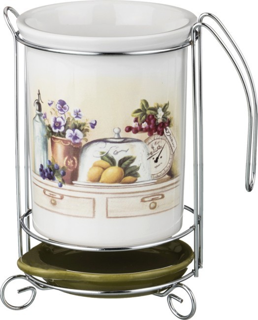 Подставка под кухонные приборы "в саду" 10,5*10,5*16 см. Agness (358-1248) Подставка под кухонные приборы "в саду" 10,5*10,5*16 см. Agness (358-1248)