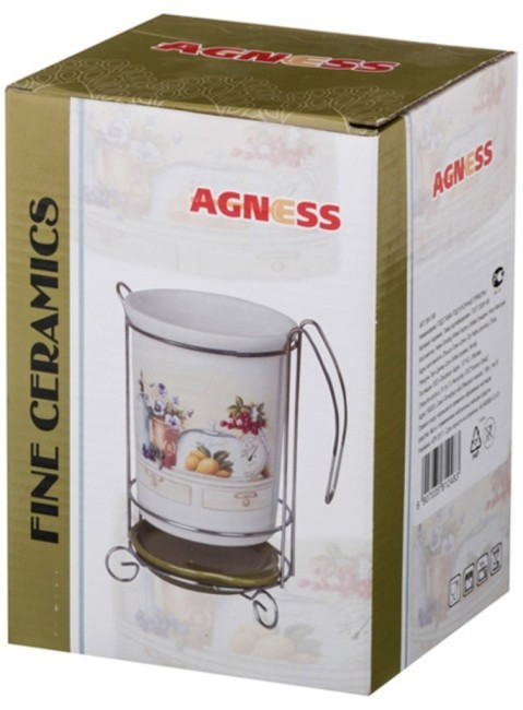 Подставка под кухонные приборы "в саду" 10,5*10,5*16 см. Agness (358-1248) Подставка под кухонные приборы "в саду" 10,5*10,5*16 см. Agness (358-1248)