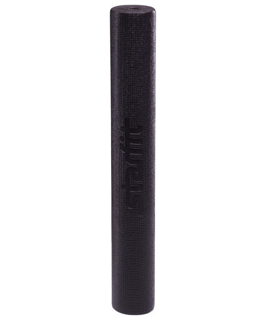 Коврик для йоги и фитнеса Starfit FM-101, PVC, 183x61x0,3 см, черный (2104792)