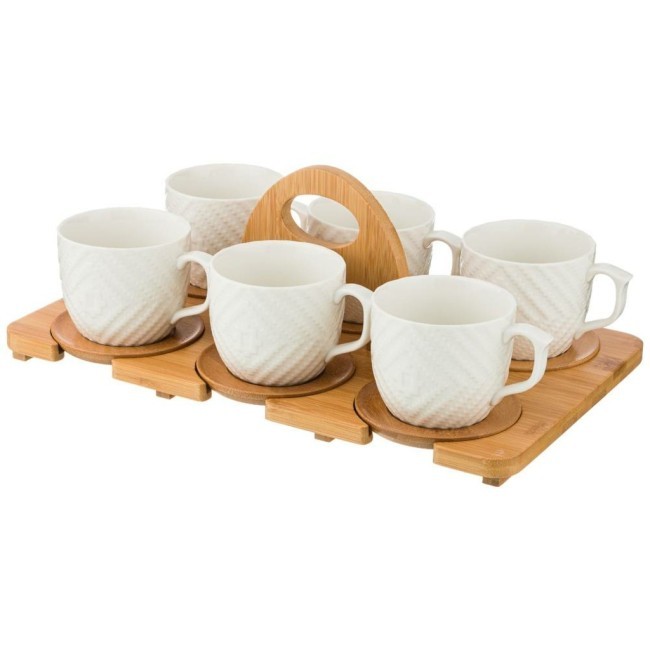 Чайный набор lefard "native"  на 6 пер. 12 пр. 300 мл на дер. подставке Lefard (587-138)