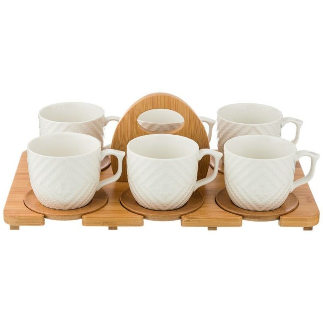 Чайный набор lefard "native"  на 6 пер. 12 пр. 300 мл на дер. подставке Lefard (587-138)