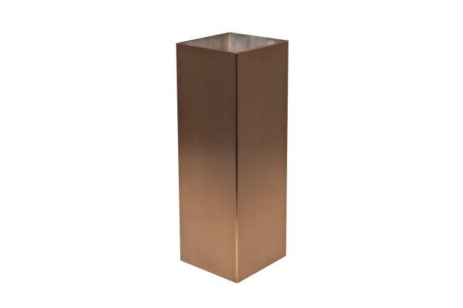 Ваза нерж.ст/мат.бронза 10*10*30см (TT-00015518)