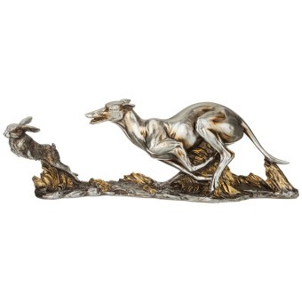 Фигурка декоративная "охота на зайца" 35х8,5х11,6см Lefard (146-1860)