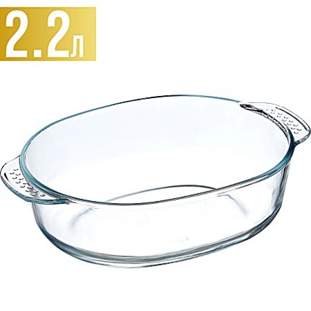 Форма для выпечки высокая 2,2л 28,5х20х8,5см стекло LR (28691)