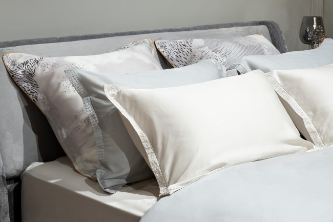 Комплект наволочек Нувола принт тенсель серый 50*70 (2шт) (TT-00011343) Комплект наволочек Нувола принт тенсель серый 50*70 (2шт) (TT-00011343)