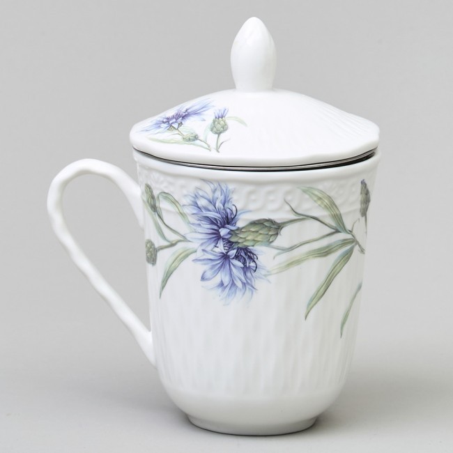 Кружка заварочная lefard "васильки" с крышкой и ситом 350 мл Lefard (760-833)