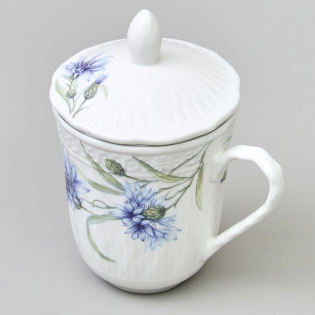 Кружка заварочная lefard "васильки" с крышкой и ситом 350 мл Lefard (760-833)