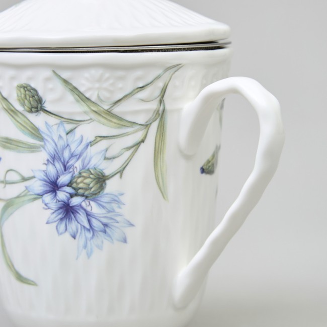 Кружка заварочная lefard "васильки" с крышкой и ситом 350 мл Lefard (760-833)